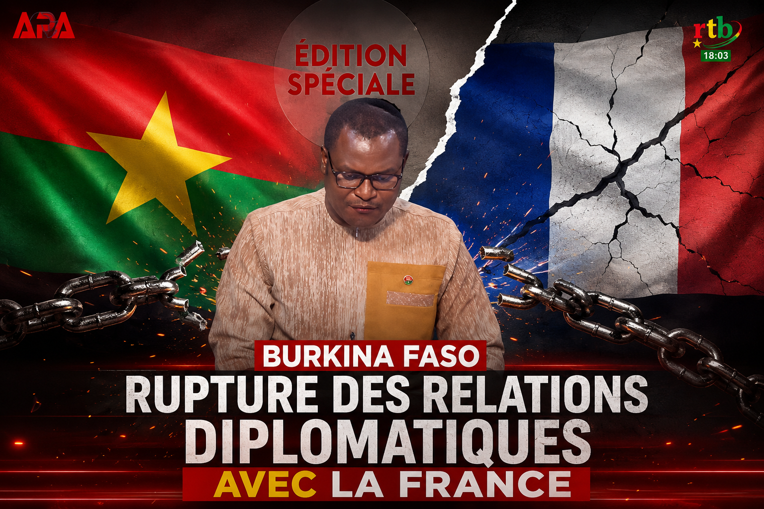 Burkina Faso : Ouagadougou rompt officiellement ses relations diplomatiques avec la France